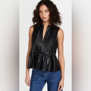 Amanda Uprichard 💫 EUC 💫 Rylee Top - Black - Size Small